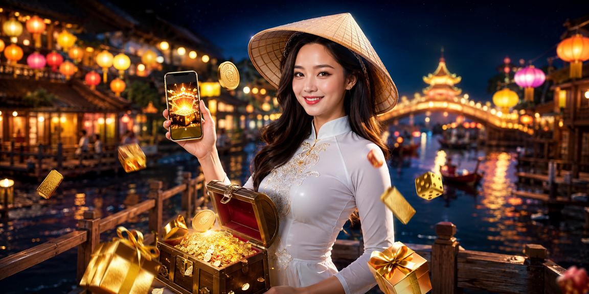 Người dùng Hà Nội truy cập casino trên điện thoại với nón lá truyền thống
