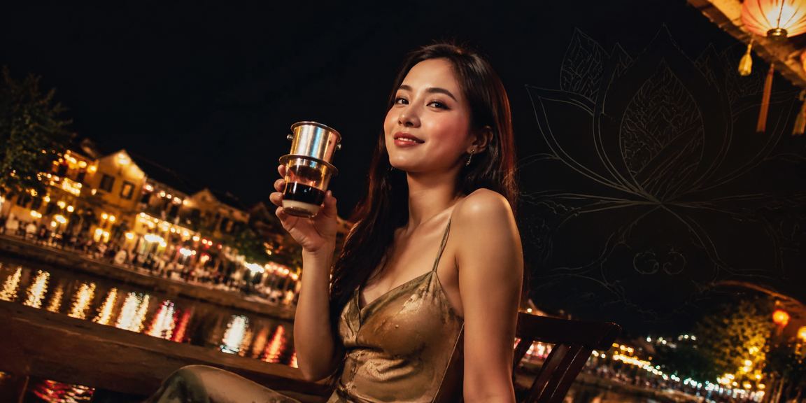 Người dùng Hội An đăng nhập tài khoản casino trực tuyến bên cạnh tách cà phê